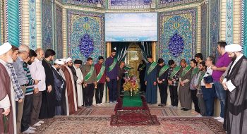 آیین غبارروبی و عطرافشانی آستان مقدس امامزادگان ابراهیم و محمد(ع) در قم
